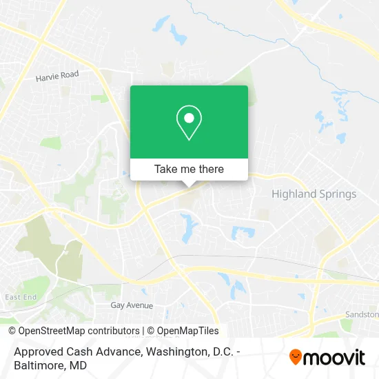 Approved Cash Advance map