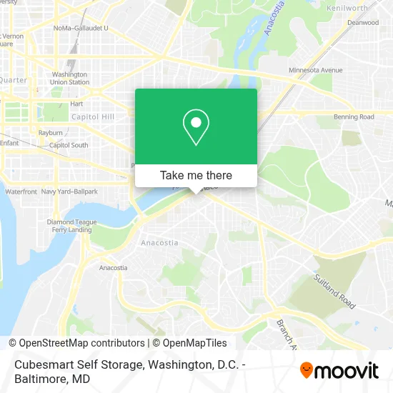 Cubesmart Self Storage map