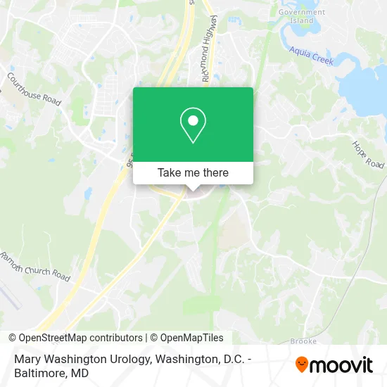 Mary Washington Urology map