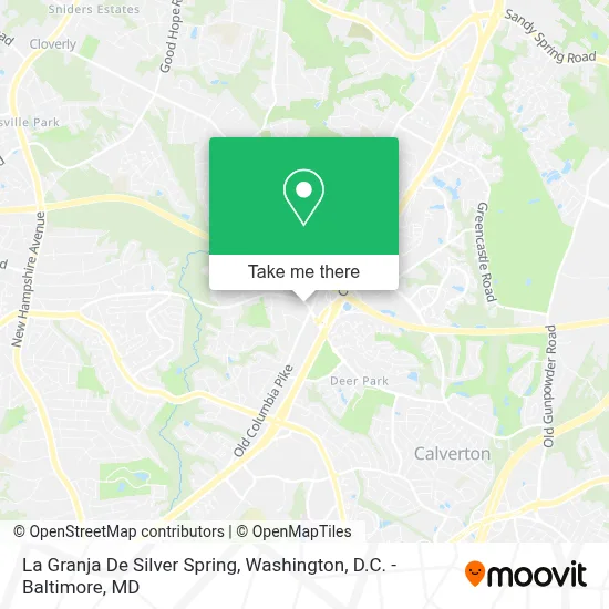 La Granja De Silver Spring map