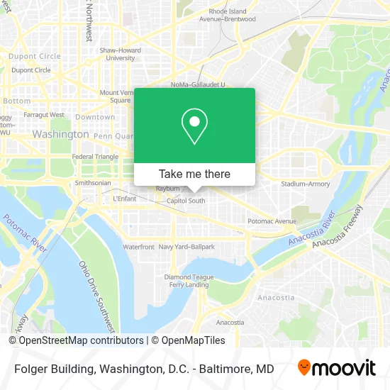 Folger Building map