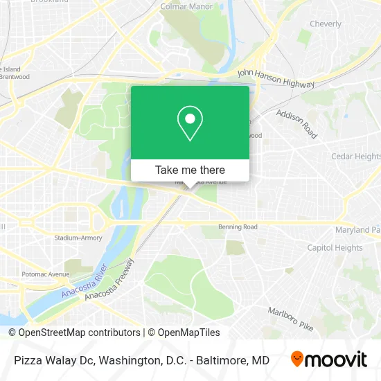 Pizza Walay Dc map