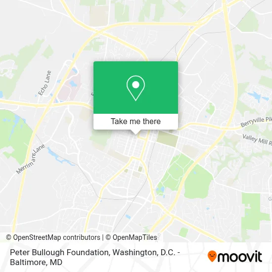 Peter Bullough Foundation map