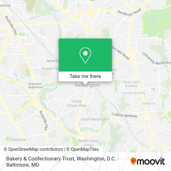 Bakery & Confectionary Trust map