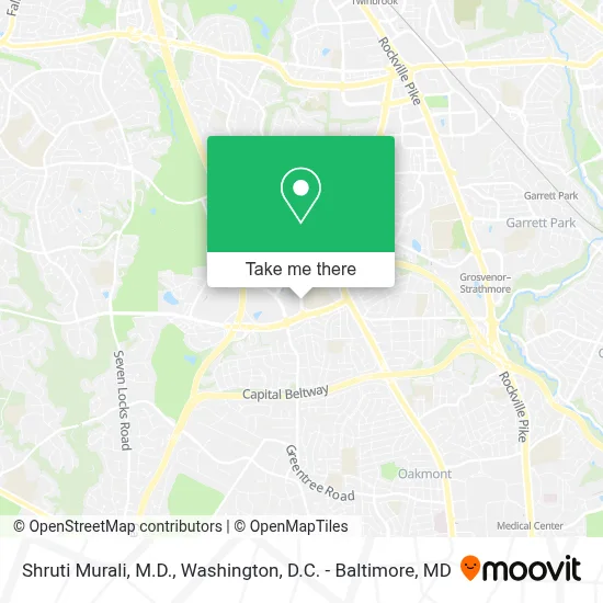 Shruti Murali, M.D. map