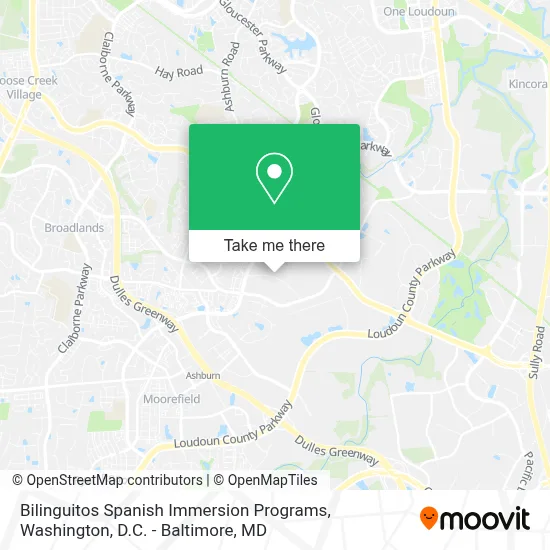 Bilinguitos Spanish Immersion Programs map