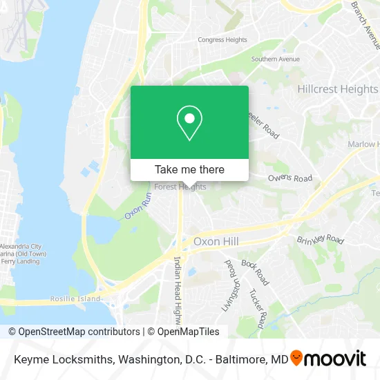 Keyme Locksmiths map