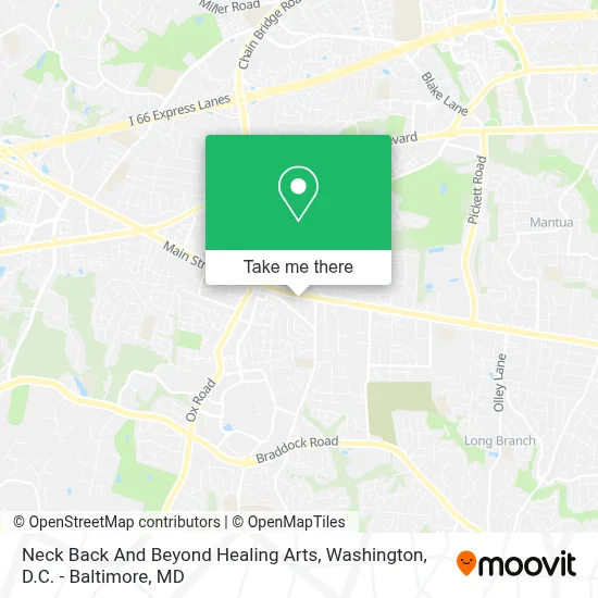 Neck Back And Beyond Healing Arts map
