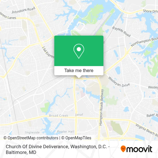 Church Of Divine Deliverance map