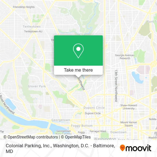 Colonial Parking, Inc. map