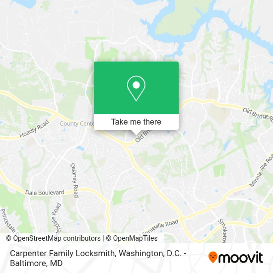 Carpenter Family Locksmith map