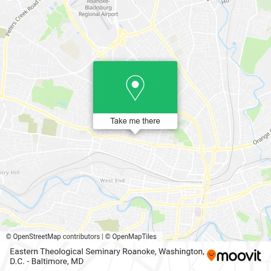 Eastern Theological Seminary Roanoke map