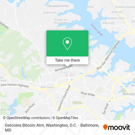 Getcoins Bitcoin Atm map