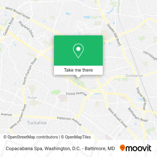 Copacabana Spa map