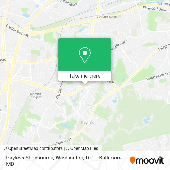 Payless Shoesource map