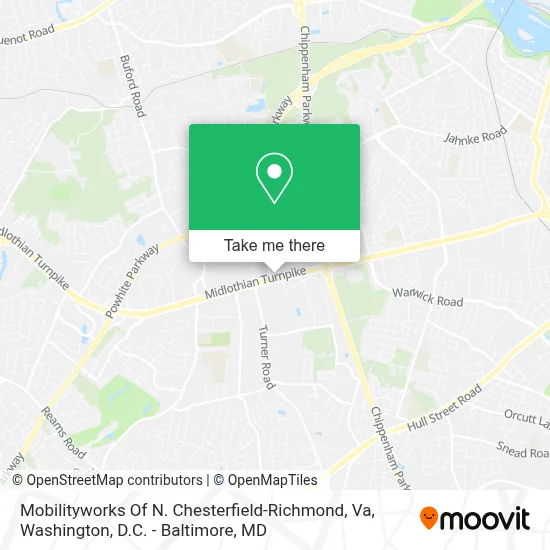 Mobilityworks Of N. Chesterfield-Richmond, Va map