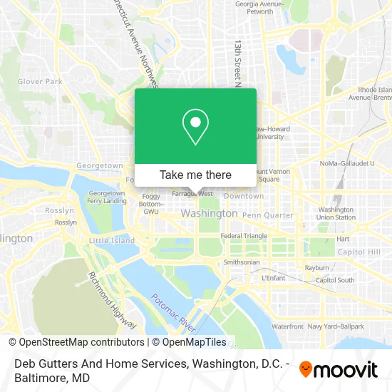 Deb Gutters And Home Services map
