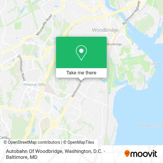 Autobahn Of Woodbridge map