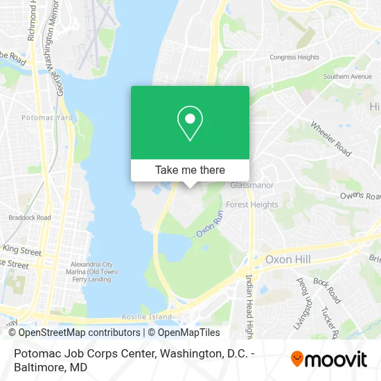 Potomac Job Corps Center map