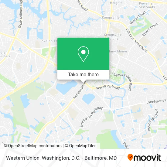 Western Union map