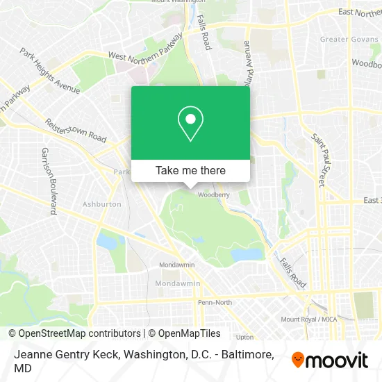 Jeanne Gentry Keck map