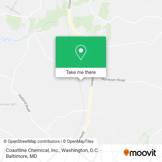 Coastline Chemical, Inc. map