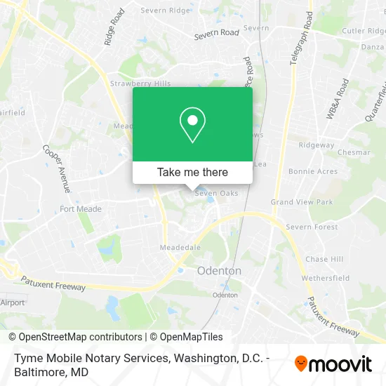 Tyme Mobile Notary Services map