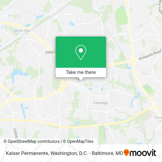 Kaiser Permanente map