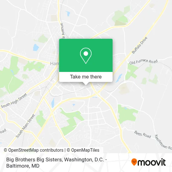 Big Brothers Big Sisters map