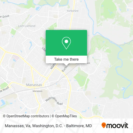 Manassas, Va map