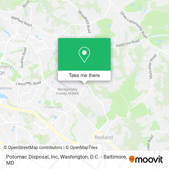 Potomac Disposal, Inc map