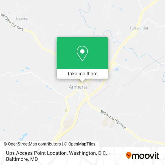 Ups Access Point Location map