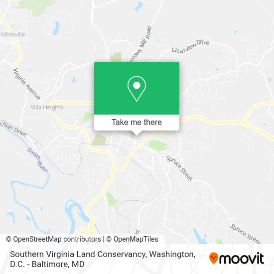 Southern Virginia Land Conservancy map