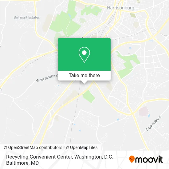 Recycling Convenient Center map