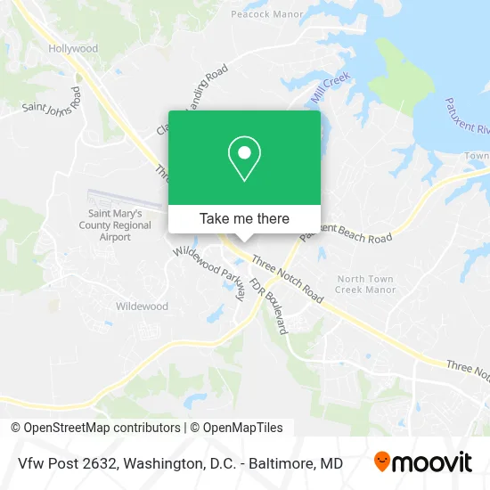 Vfw Post 2632 map