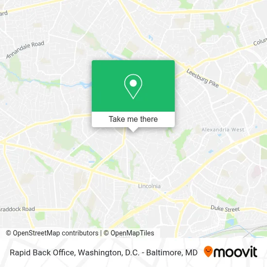 Rapid Back Office map