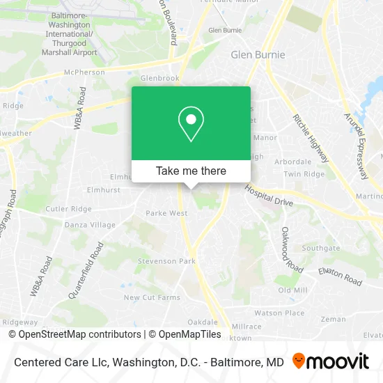 Centered Care Llc map