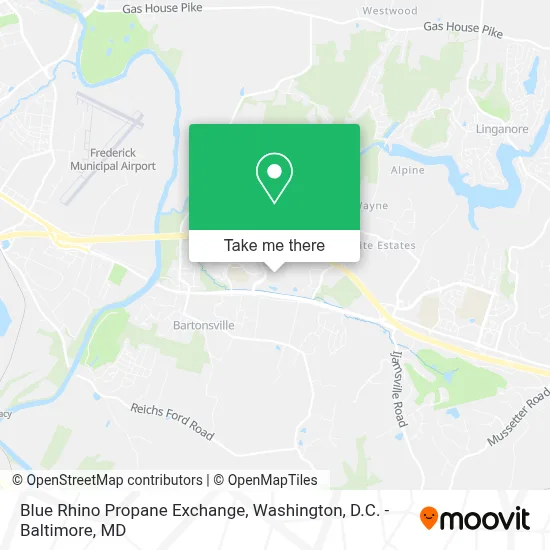 Blue Rhino Propane Exchange map