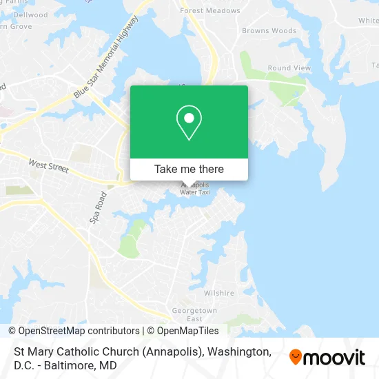 St Mary Catholic Church (Annapolis) map