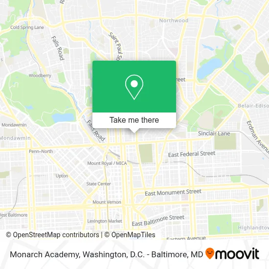 Monarch Academy map