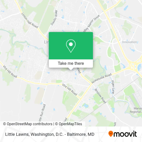 Little Lawns map