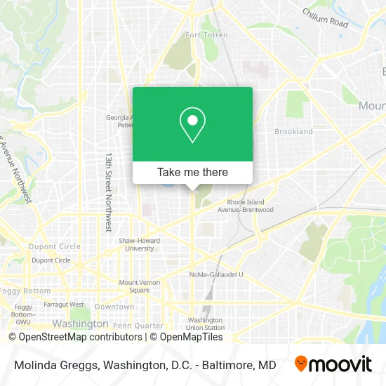 Molinda Greggs map