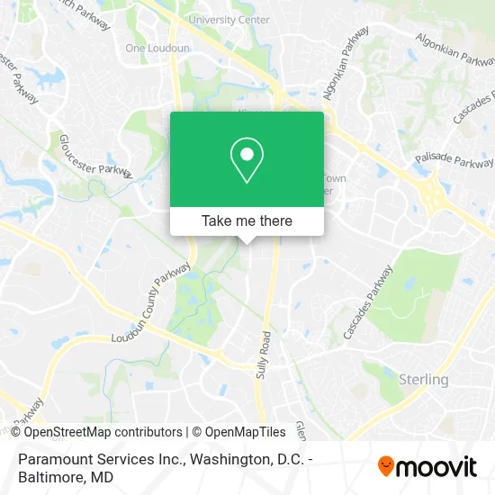 Paramount Services Inc. map