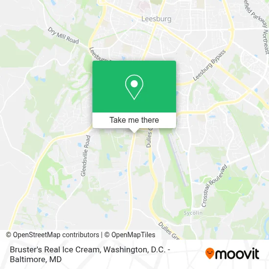 Bruster's Real Ice Cream map