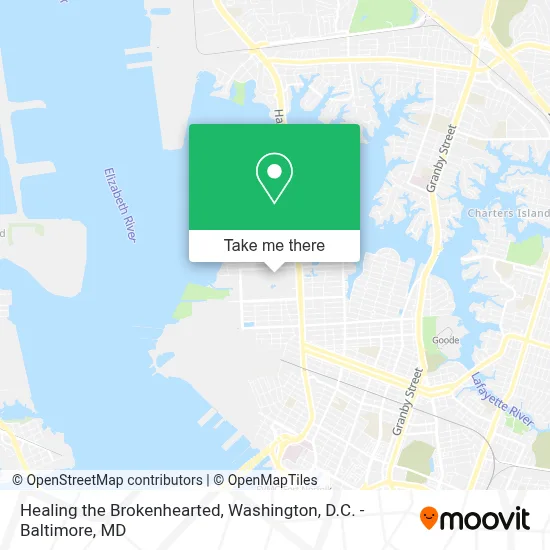 Healing the Brokenhearted map