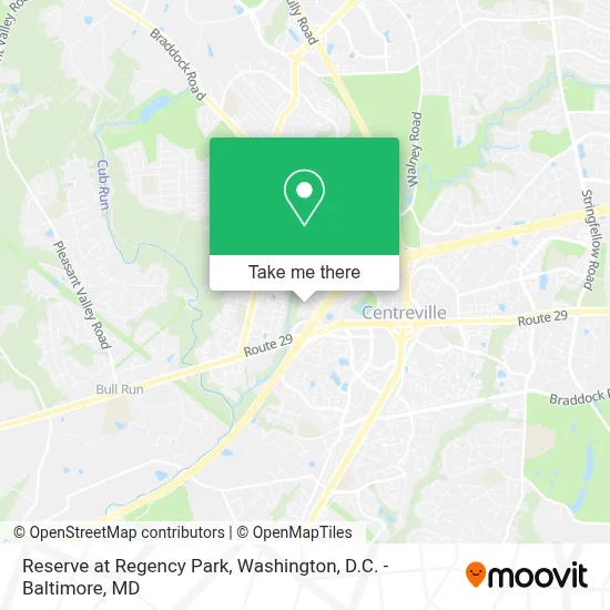 Reserve at Regency Park map