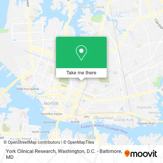 York Clinical Research map