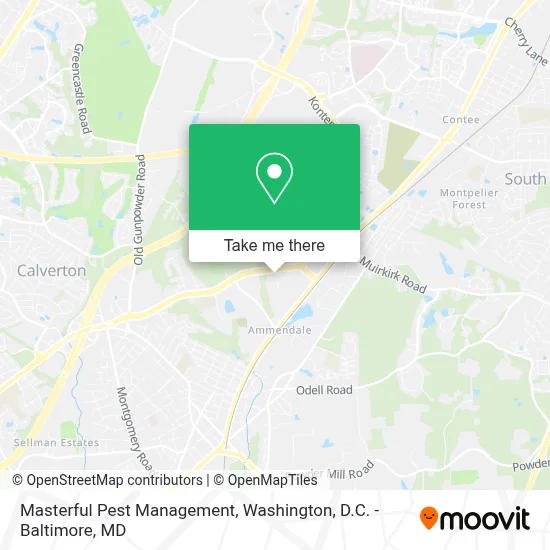 Masterful Pest Management map