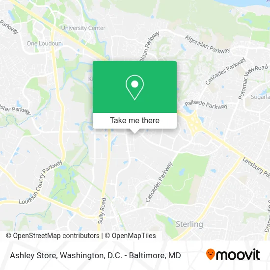 Ashley Store map