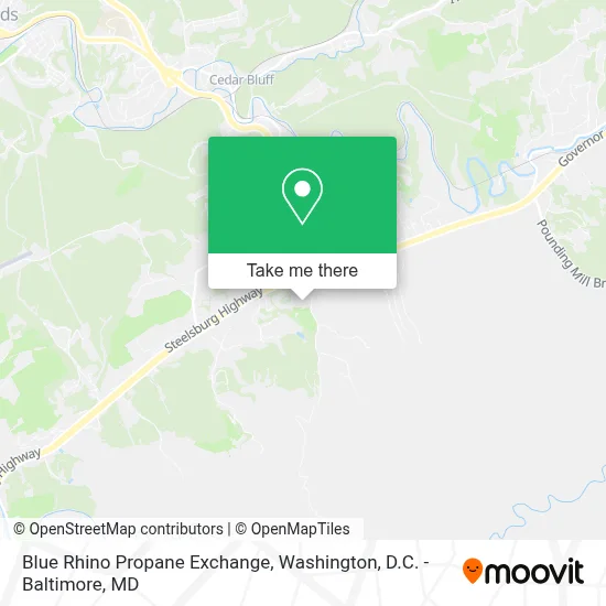 Blue Rhino Propane Exchange map